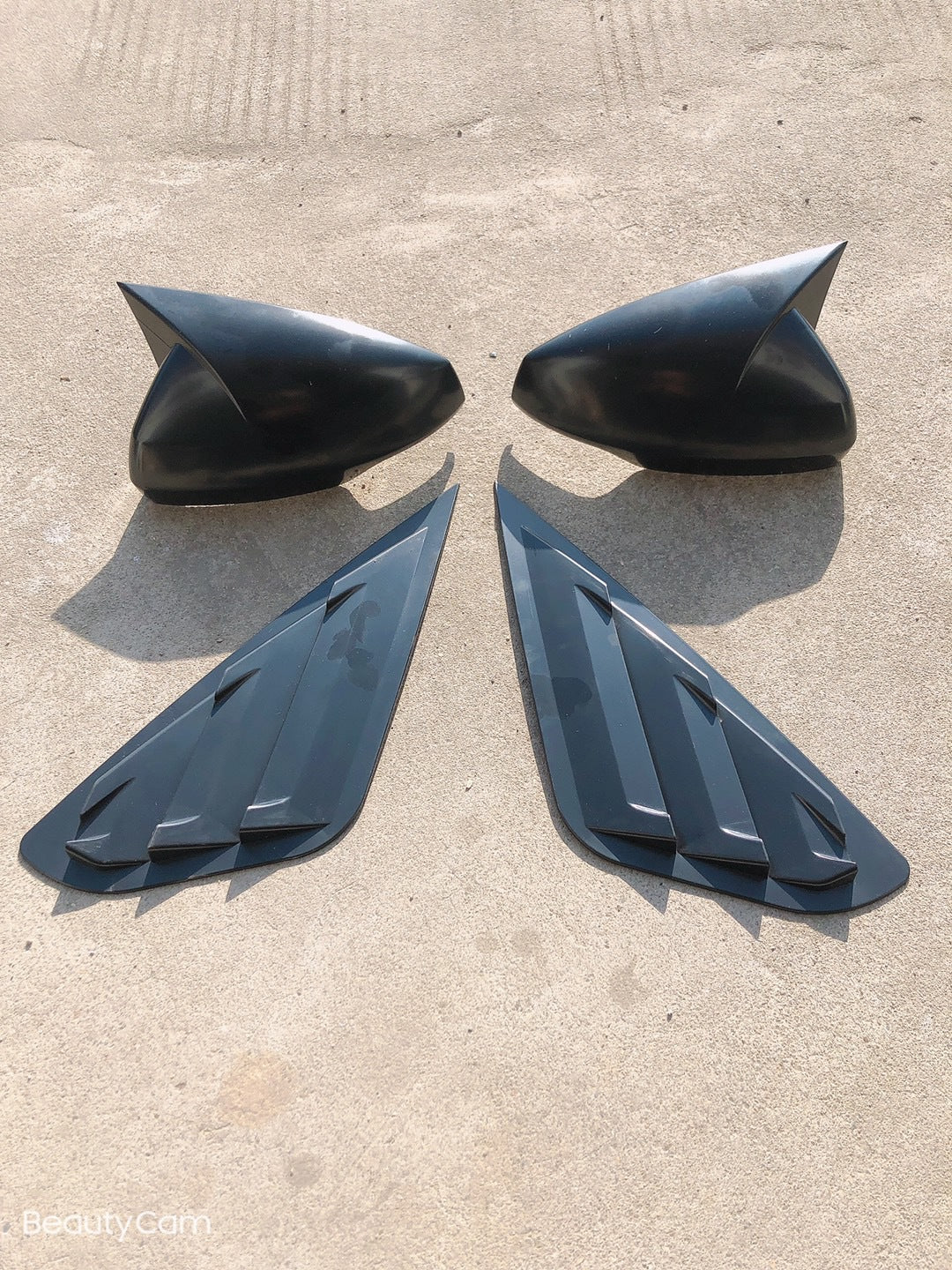 Bullhorn Rearview Mirror Cover, Reverse Mirror Housing Cover Protection Frame