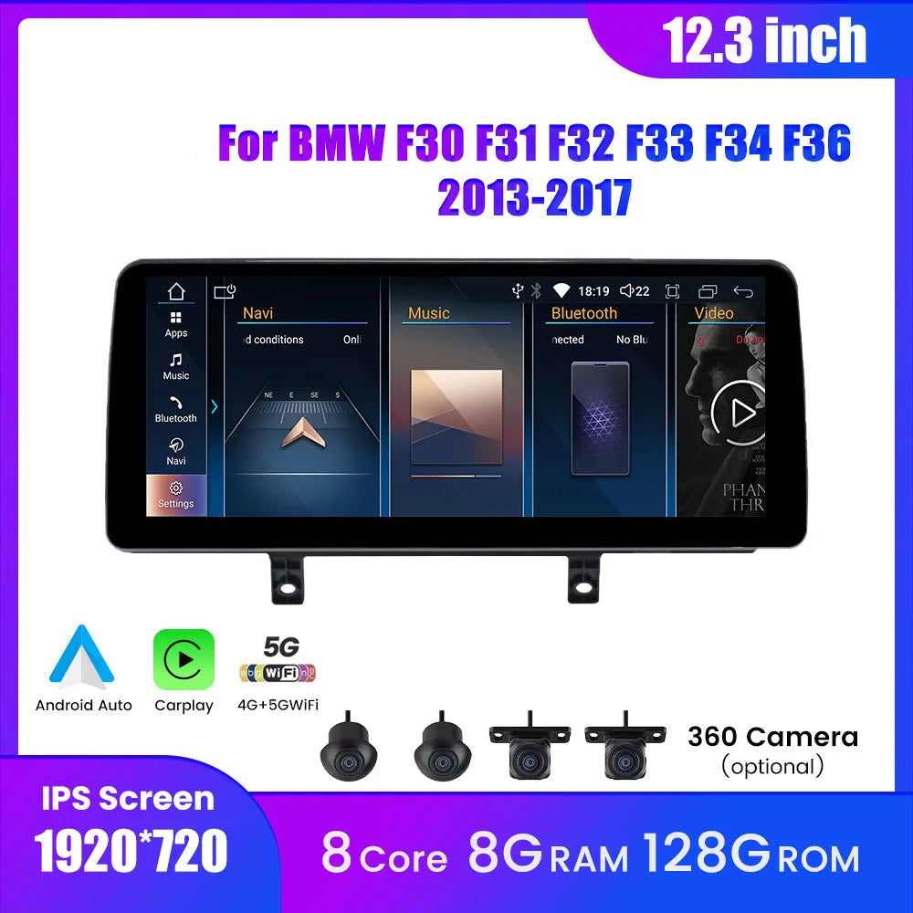 12.3"BMW 3 4 Series F30 F31 F32 F33 F34 F36 2013-2017