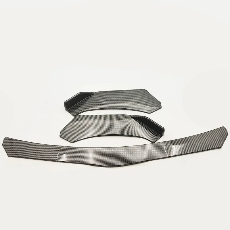 Universal Car Front Bumper Lip Body Kit Spoiler Splitter ABS Bumper Canard Lip Splitter Universal Car Accessories 5 Pieces