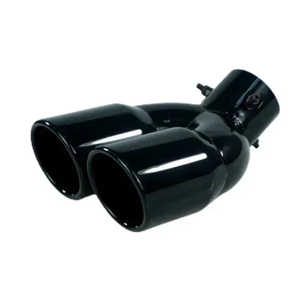 Universal Car 63mm Inlet Diameter 76mm Outlet Double-Barrel
