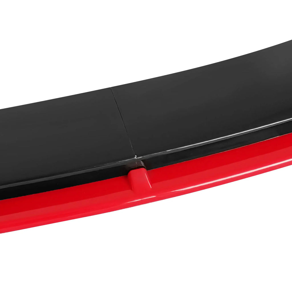 Universal 5PCS Car Front Bumper Lip Body Kit Spoiler Splitter Diffuser Red Carbon Black Fiber Canard Splitter ABS Plastic