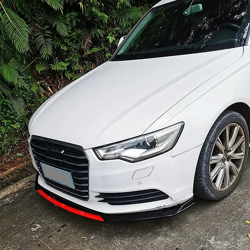 For Audi A3 A4 A6 Q3 S3 S4 S6 B6 B7 B8 B8.5 Sedan Front Bumper Lip Chin Spoiler Splitter Diffuser Bodykit Universal Accessories