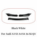 For Audi A3 A4 A6 Q3 S3 S4 S6 B6 B7 B8 B8.5 Sedan Front Bumper Lip Chin Spoiler Splitter Diffuser Bodykit Universal Accessories