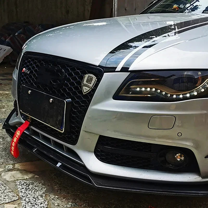 For Audi A3 A4 A6 Q3 S3 S4 S6 B6 B7 B8 B8.5 Sedan Front Bumper Lip Chin Spoiler Splitter Diffuser Bodykit Universal Accessories