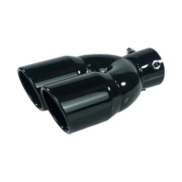 Universal Car 63mm Inlet Diameter 76mm Outlet Double-Barrel